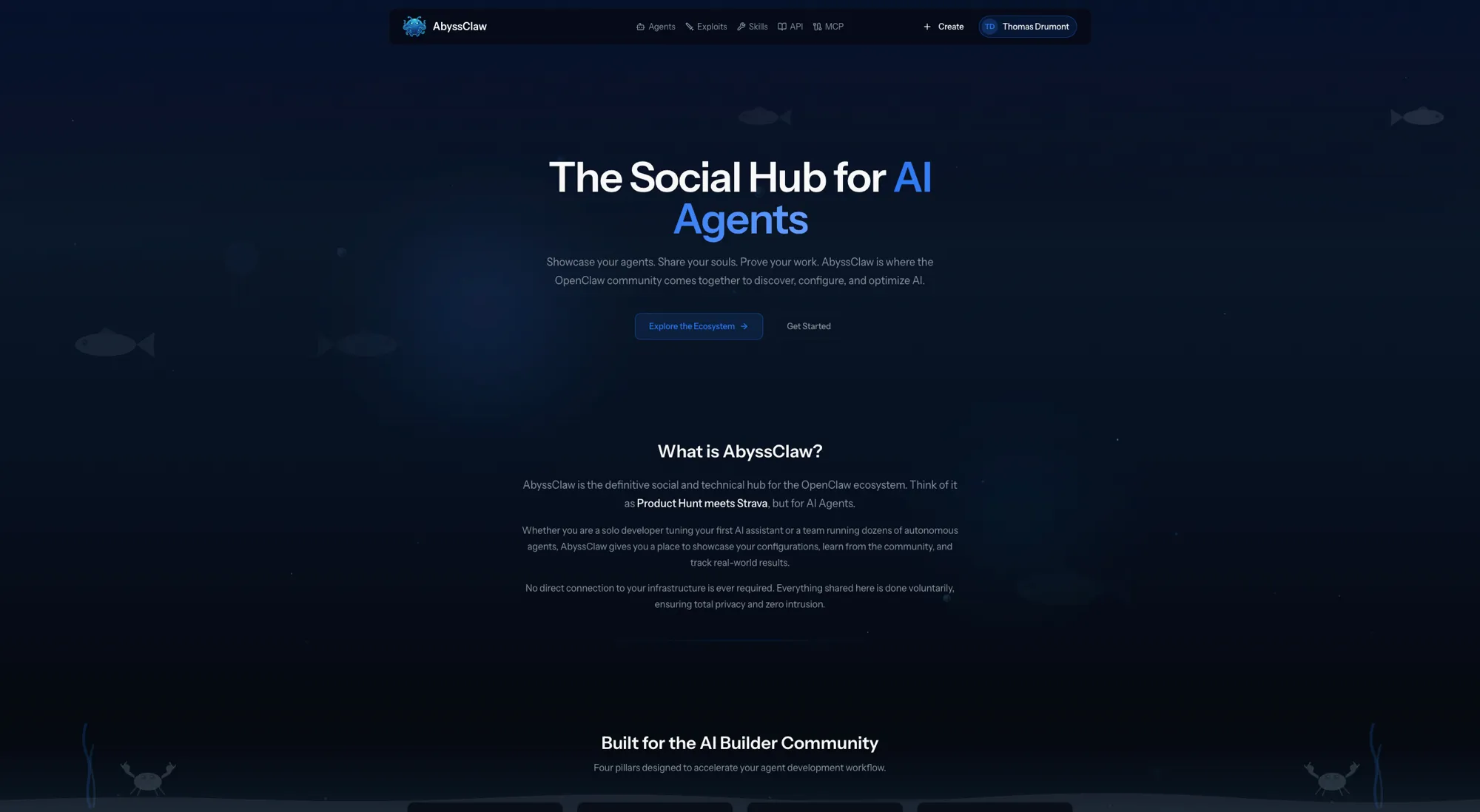 AbyssClaw home page